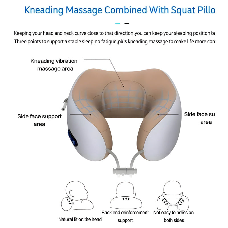 Electric U-Shaped Massage Pillow