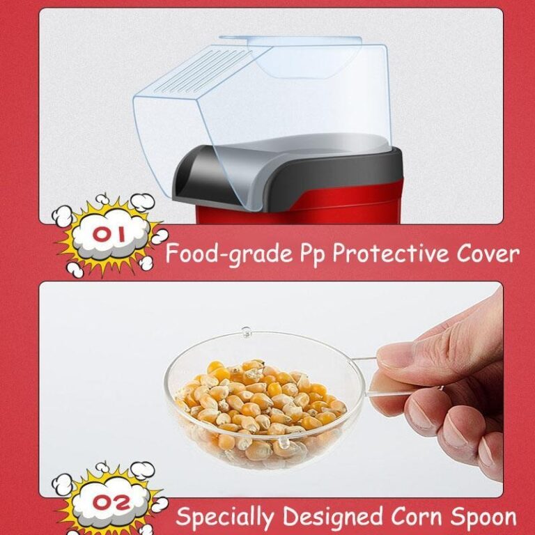 Oil Free Popcorn Maker Machine with Measuring Cup
