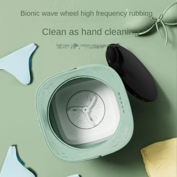 6.5L Portable Foldable Washing Machine With Detachable Drain Basket (Random Color)