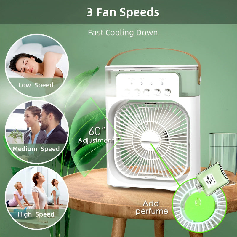 Multi-Functional Portable Air Humidifier Cooling USB Fan