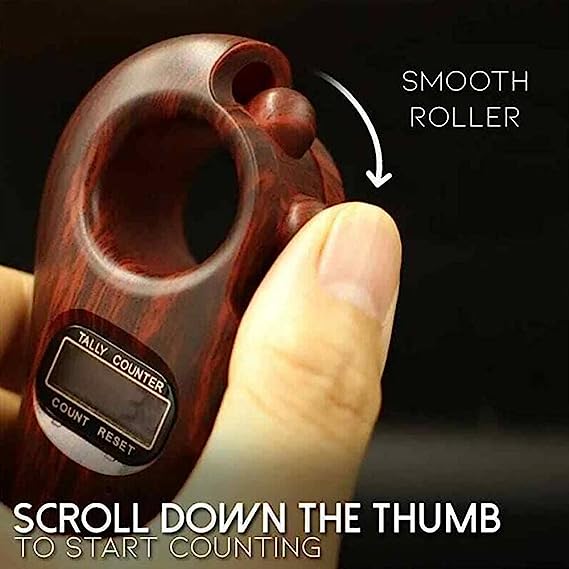 Manual Handheld Digital Tally Counter | Finger Counting Tasbeeh |Portable Finger Counter Prayer Gifts (Random Color)