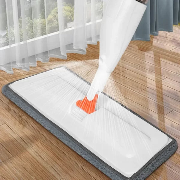 Multifunctional Floor 360 Degree Mop With Removable Washable Cleaning Pad And Integrated Water Spray Mechanism