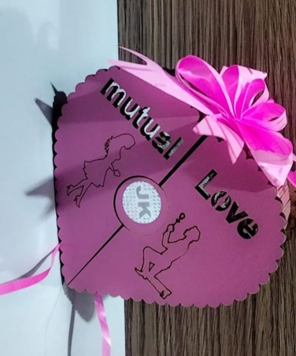 Mutual Love Perfume Wood Heart Shape Perfume | Decorating Perfume (Random Color)