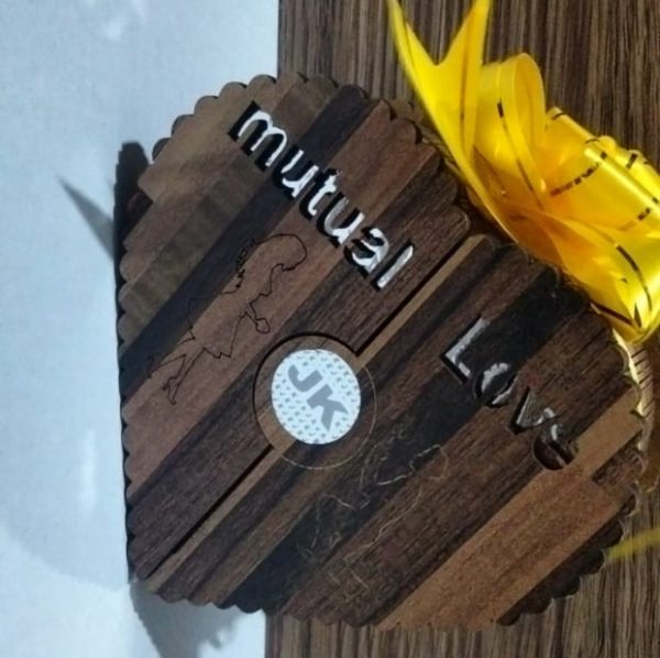 Mutual Love Perfume Wood Heart Shape Perfume | Decorating Perfume (Random Color)