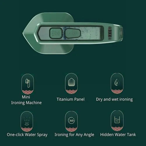 Professional Micro Steam Iron Handheld Household Portable Ironing Machine- Garment Steamer