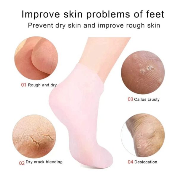 Silicone Jelly Socks | Gel Moisturizing Socks | Foot Care Protector
