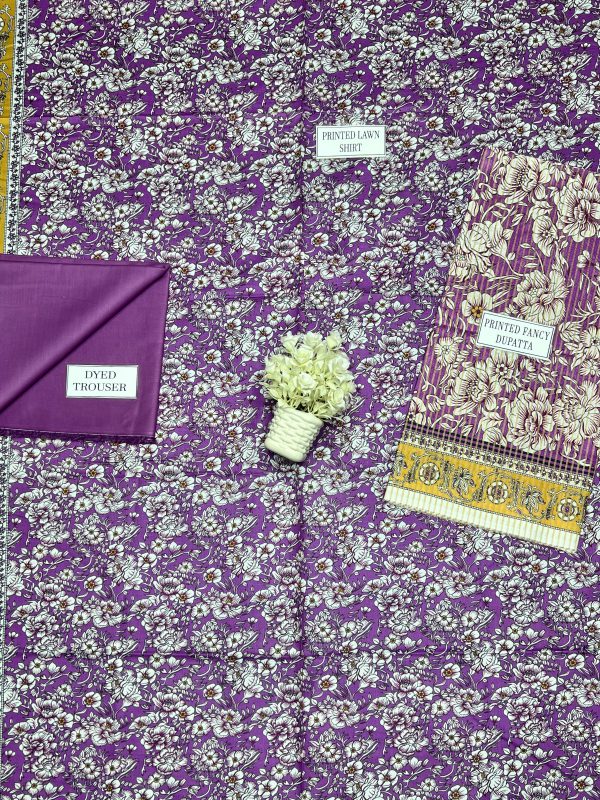 Mirha Lawn Lawn | Unstitched Collection 3 PIECES