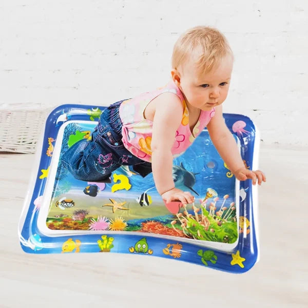 Water Play Mat For Infants, Toddlers | Inflatable Tummy Time Mat – 60x50x8 Cm