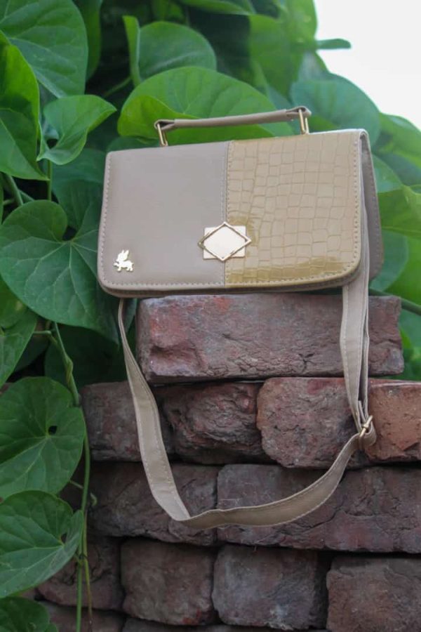 Women’s Stylish Leather Hand Bag With Top Handle And Long Strap