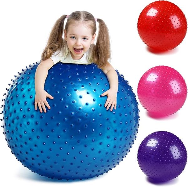 700g Ball ,55cm Exercise Ball Large Spikes Tactile Sensory Massage (Random Color)