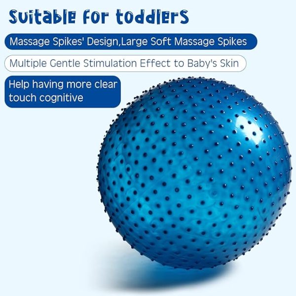 700g Ball ,55cm Exercise Ball Large Spikes Tactile Sensory Massage (Random Color)