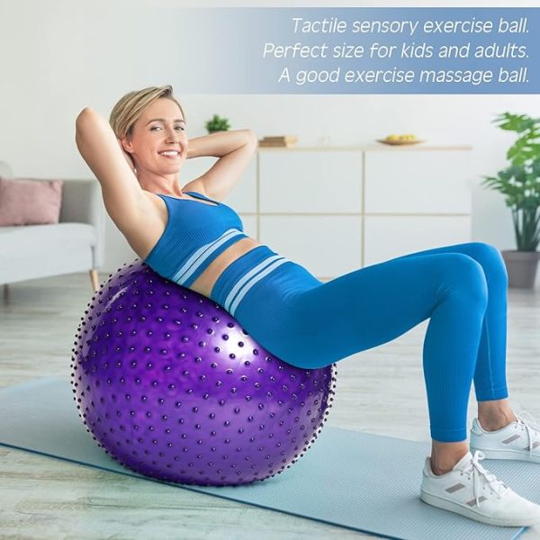 700g Ball ,55cm Exercise Ball Large Spikes Tactile Sensory Massage (Random Color)