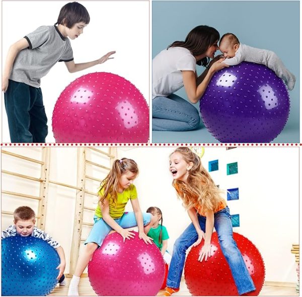 700g Ball ,55cm Exercise Ball Large Spikes Tactile Sensory Massage (Random Color)