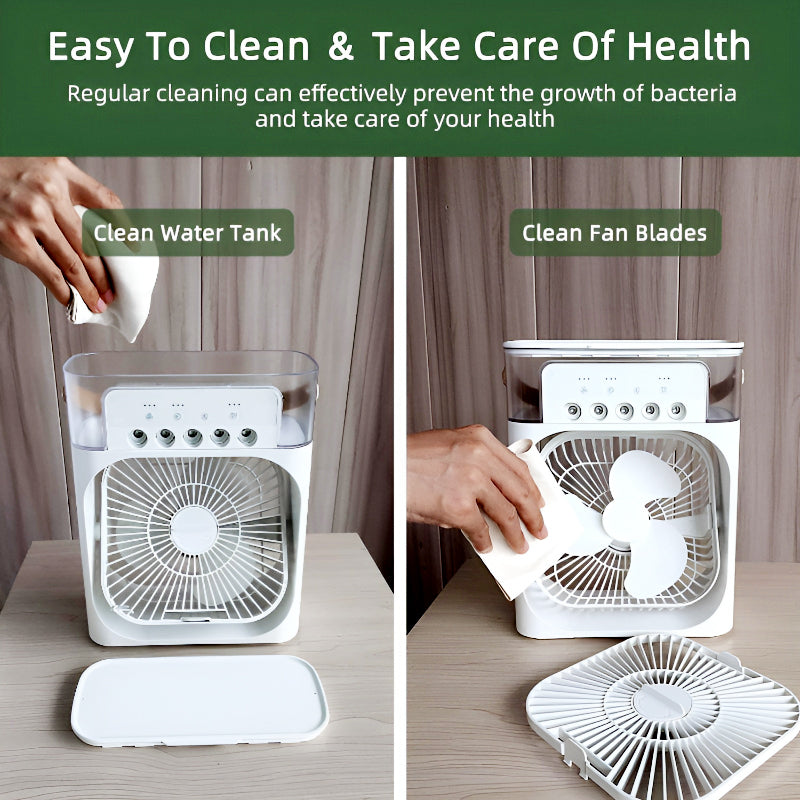 Multi-Functional Portable Air Humidifier Cooling USB Fan
