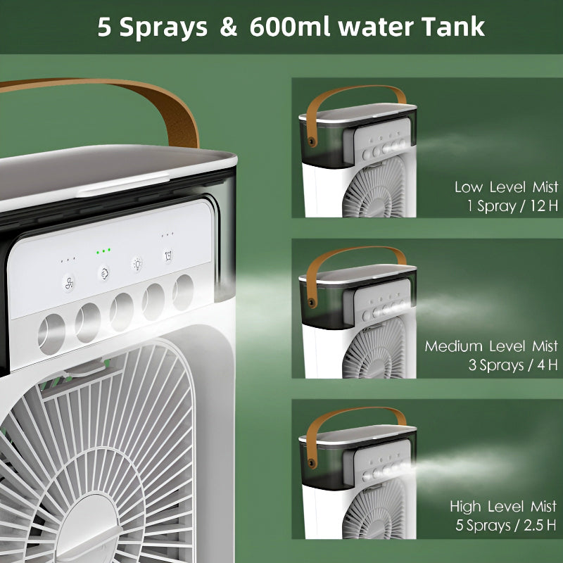 Multi-Functional Portable Air Humidifier Cooling USB Fan