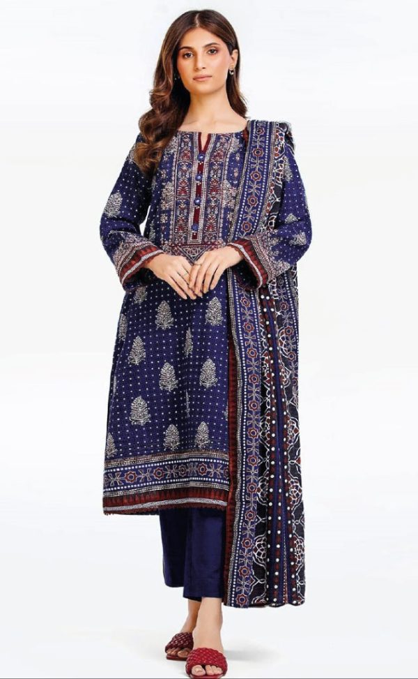 Edenrobe Lawn Lawn | Unstitched Collection 3 Pieces Casual Wear
