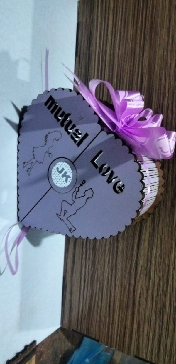 Mutual Love Perfume Wood Heart Shape Perfume | Decorating Perfume (Random Color)