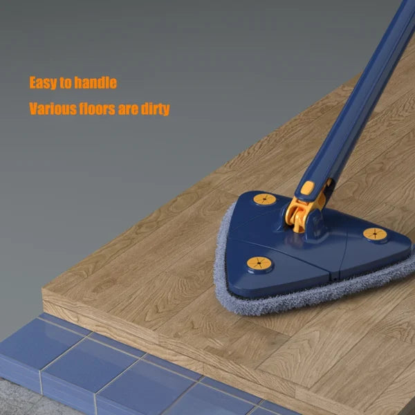 Extended Triangle Mop 360 Twist Squeeze Wringing X-type. Window, Glass, Floor, Household Cleaning, Ceiling Dusting