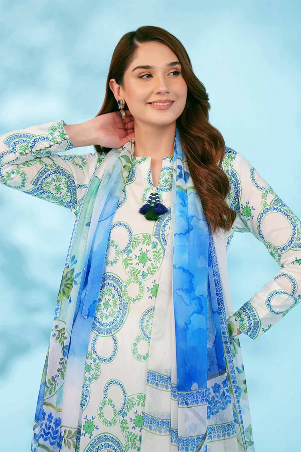 Nisha By Nishaat Lawn | Unstitched Collection 3 Pieces Casual Wear