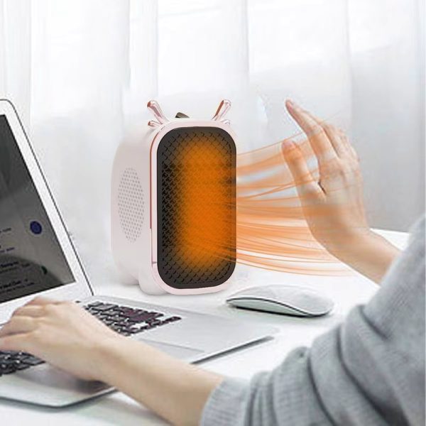Zodiac Dragon Mini Portable Electric Desk Air Heater For Room, Small Tabletop Fan – 800w